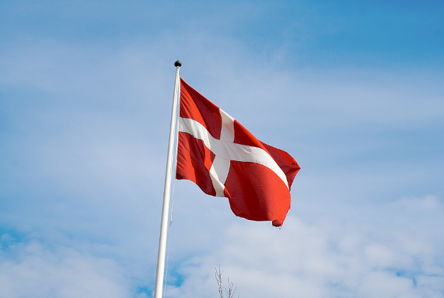 The Danish flag.