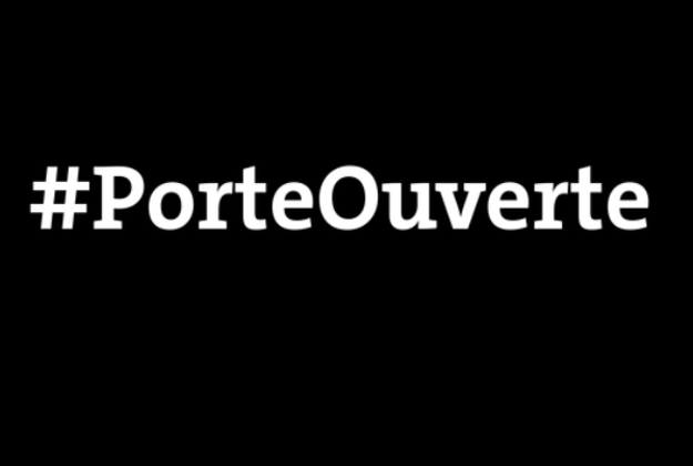 The hashtag #porteouverte (dooropen) was circulated to offer a safe refuge for people who could not get home in Paris.