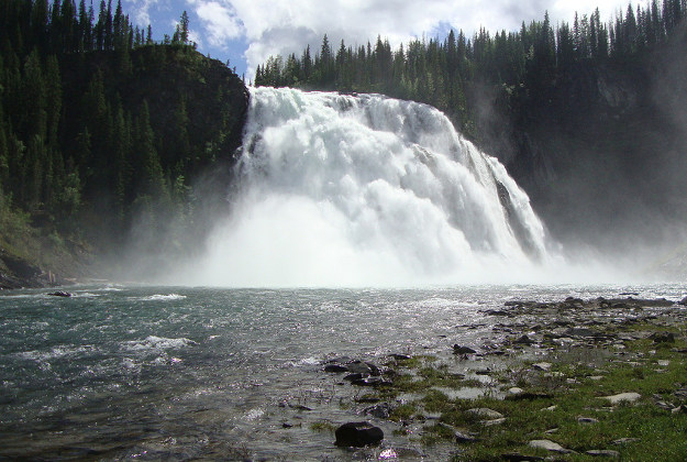 Kinuseo Falls, Tumbler Ridge, British Colombia.