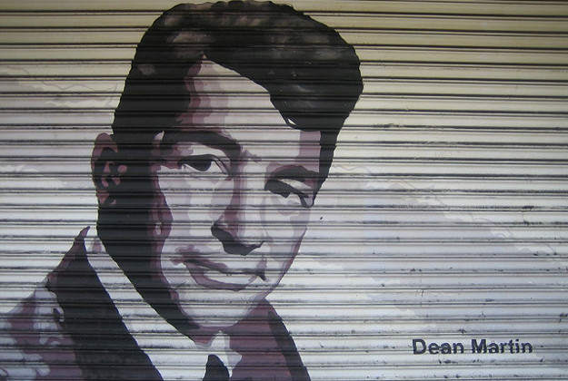 Dean Martin mural, Hollywood, California.