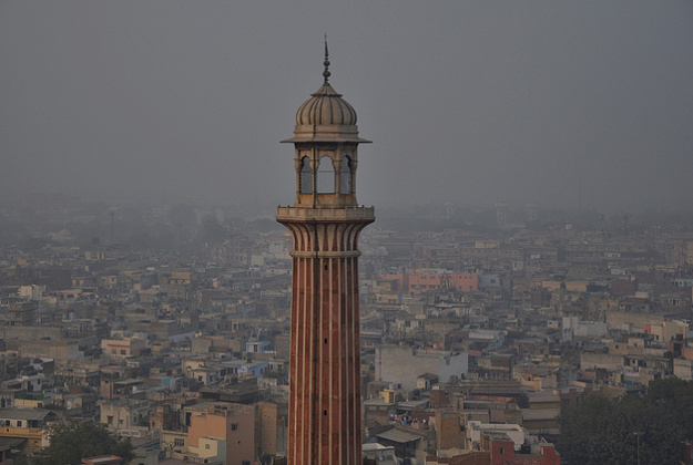 Delhi smog.