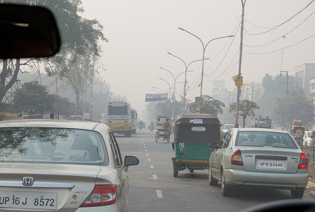 Delhi traffic.