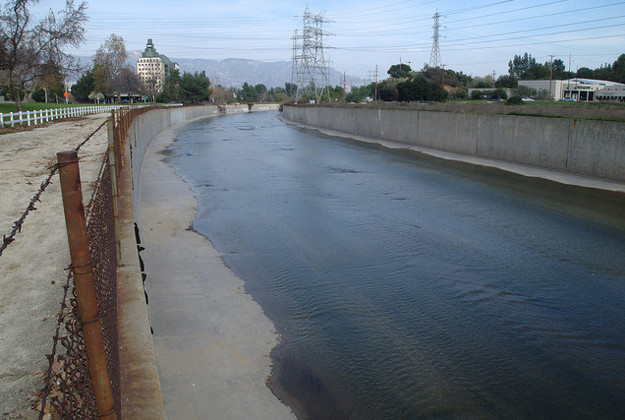 LA River at Buena Vista Park.