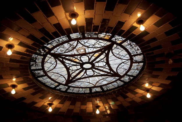 Skylight detail at Old City Hall Station, New York. Image courtesy of New York Transit Museum.