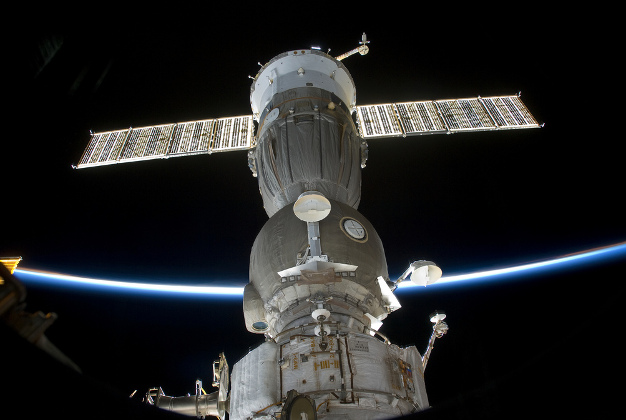 Soyuz Spacecraft docked to the ISS. Image by NASA Goddard Space Flight Center / CC BY 2.0