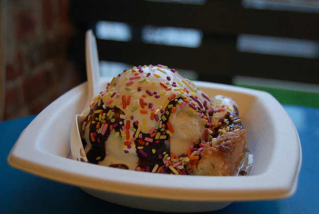 A sundae from Ample Hills Creamery, Brooklyn.