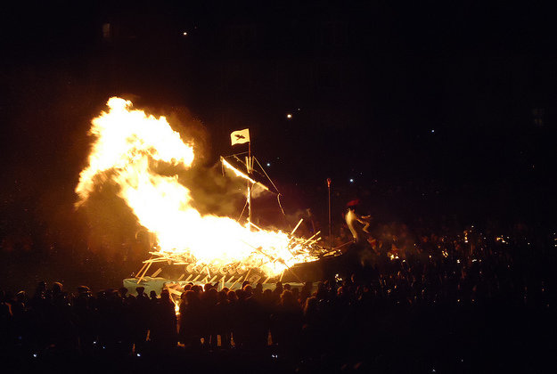 Shetland VIkings celebrate Up Helly Aa.