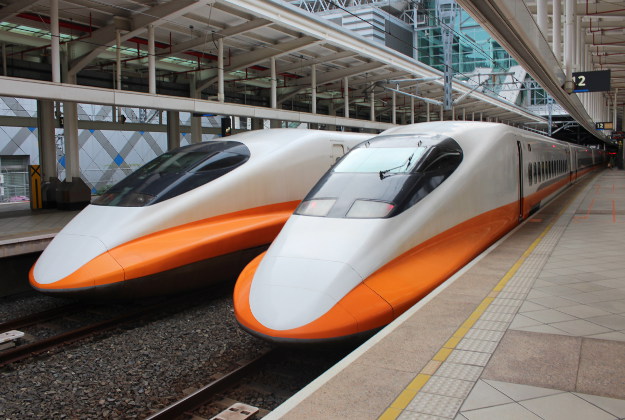 Taiwan's high-speed trains.