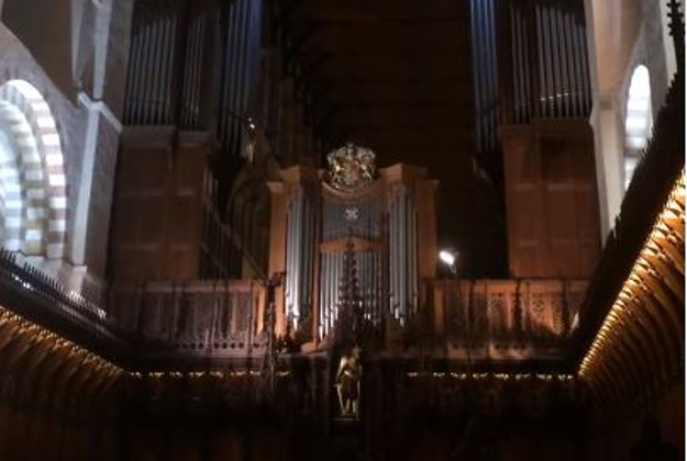 St Albans Cathedral Tribute to David Bowie. 