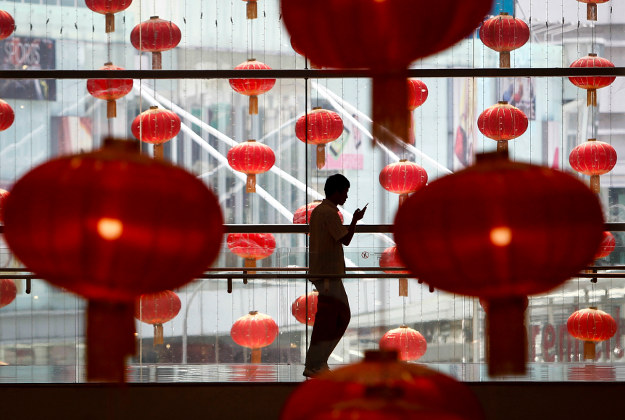 Lanterns in Malaysia ahead of the Lunar New Year