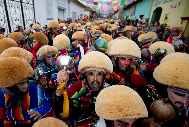 The streets of Chiapas de Corzo in Mexico