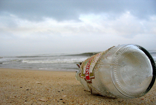 Message in a bottle sparks aerial search